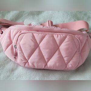 Pink Quilted Women's Bag Cross Body or Belt Bag
